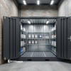 Сборный контейнер с резервуаром 3x2 RAL9005 для хранения химии и ГСМ