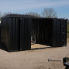 Сборный контейнер 5х2м RAL 9005 с боковыми дверями