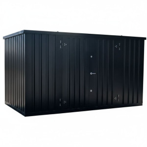 Сборный контейнер 5х2м RAL 9005 с боковыми дверями фото
