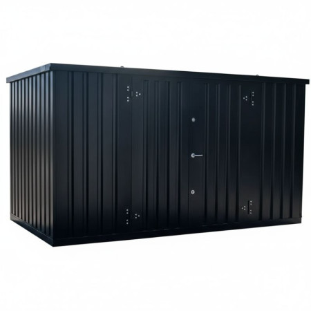 Сборный контейнер 5х2м RAL 9005 с боковыми дверями
