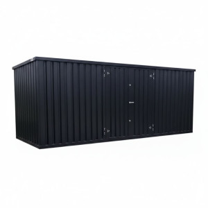 Складской контейнер 6х2м RAL 9005 с боковыми дверями фото