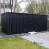 Сборный черный контейнер 6х2м RAL 9005 (Боковая дверь)