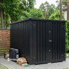 Сборный черный контейнер 3х2м RAL 9005 (Торцевая дверь)
