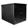 Сборный черный контейнер 3х2м RAL 9005 (Торцевая дверь)