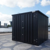 Сборный черный контейнер 3х2м RAL 9005 (Торцевая дверь)