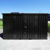Сборный  контейнер 4х2 RAL9005 с боковыми дверями