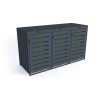 Бокс для хранения мусорных баков III 3x120l