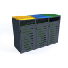 Бокс для хранения мусорных баков IV 3x120l