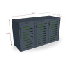 Бокс для хранения мусорных баков V 3x120l